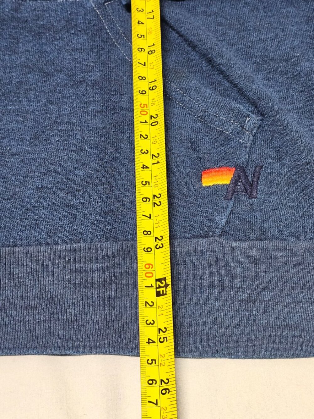 Aviator Nation Disco Zip Hoodie Ocean Size L - Picture 13 of 14